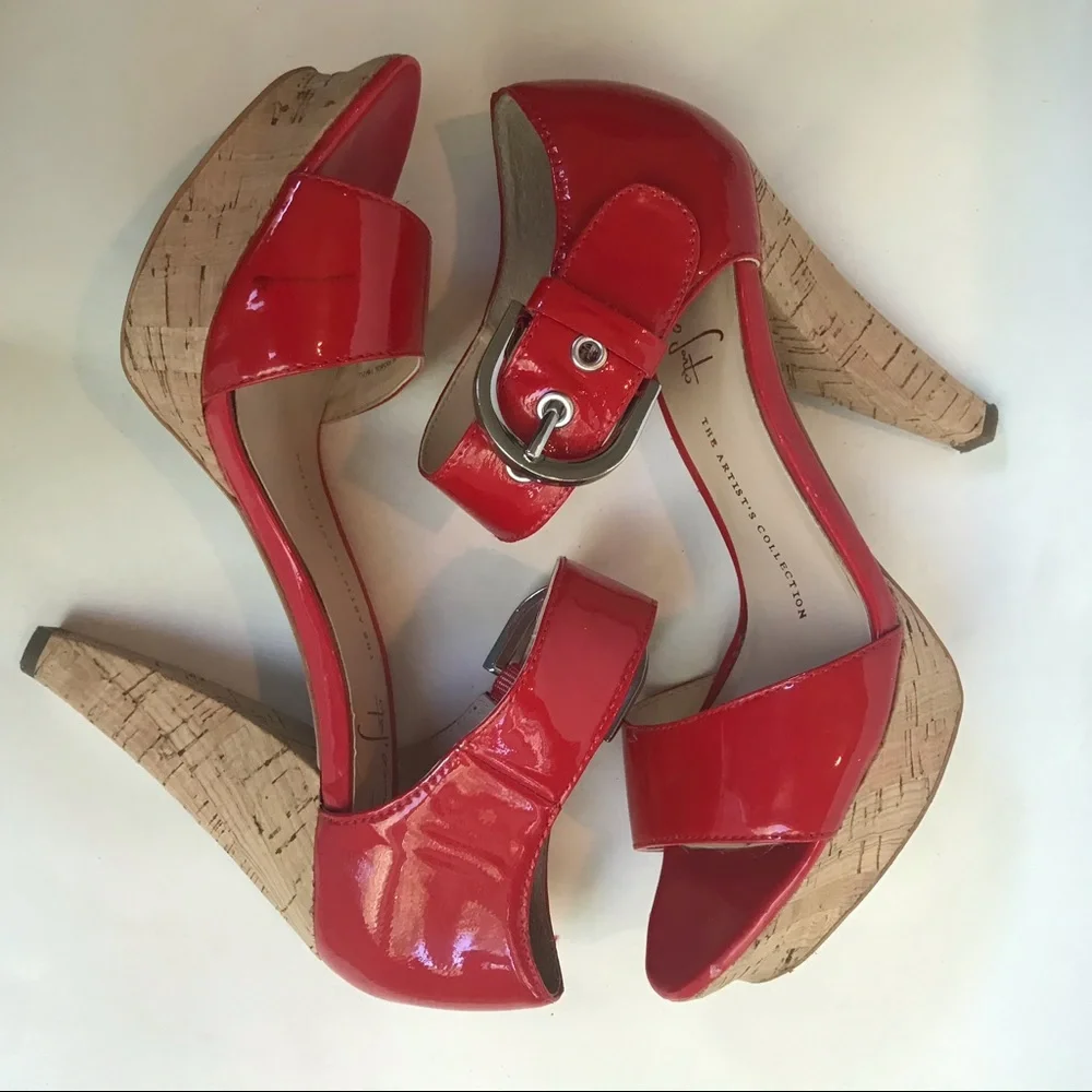 ‼️SOLD LOCALLY‼️ Franco Sarto Artist’s Collection Patent Heels - Picture 3 of 11